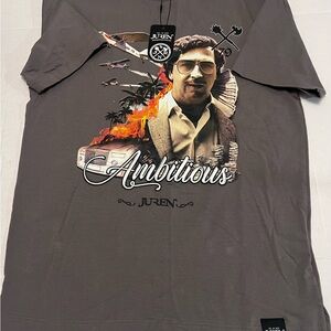Juren Ambitious Graphic Tee in Charcoal